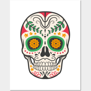 Colorful Skull Posters and Art